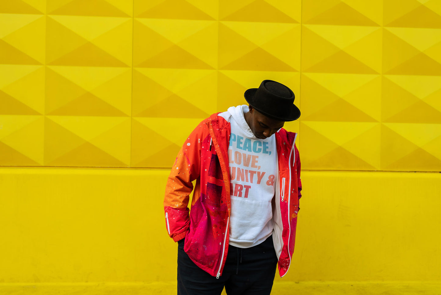 Peace, Love, Unity & Art Hoodie